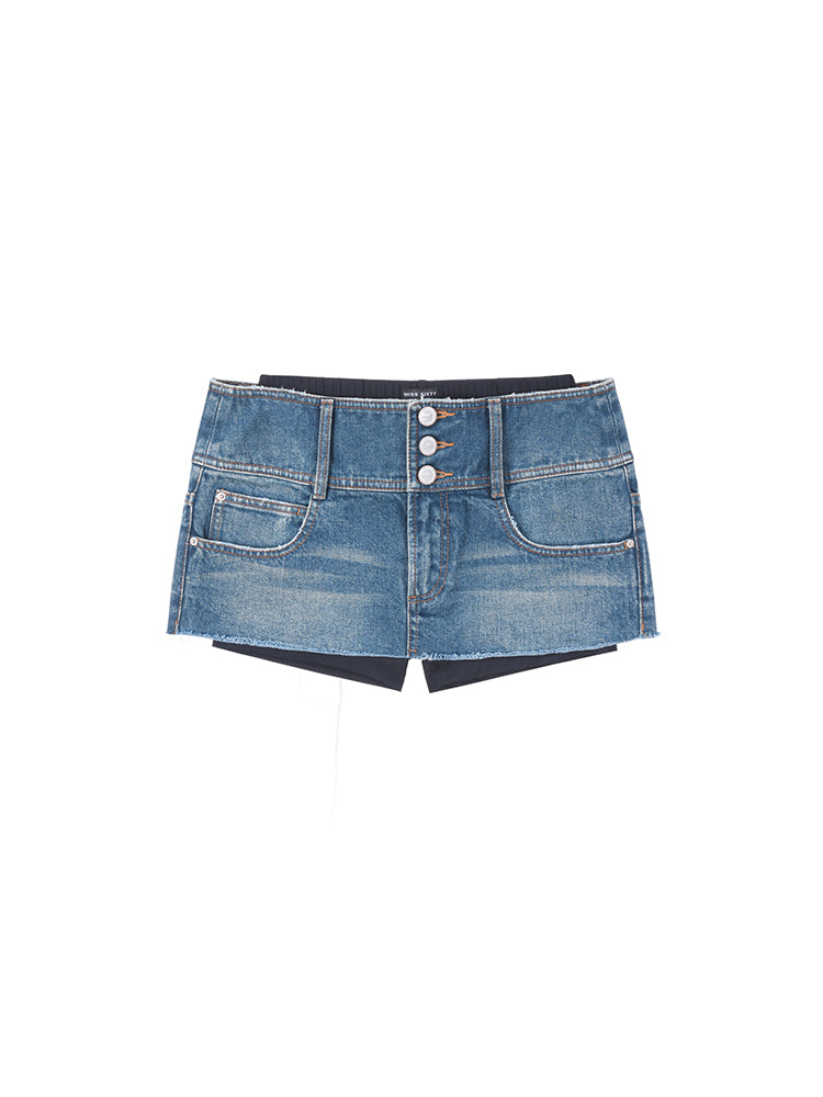 sexy zweiteiliges set aus jeansrock