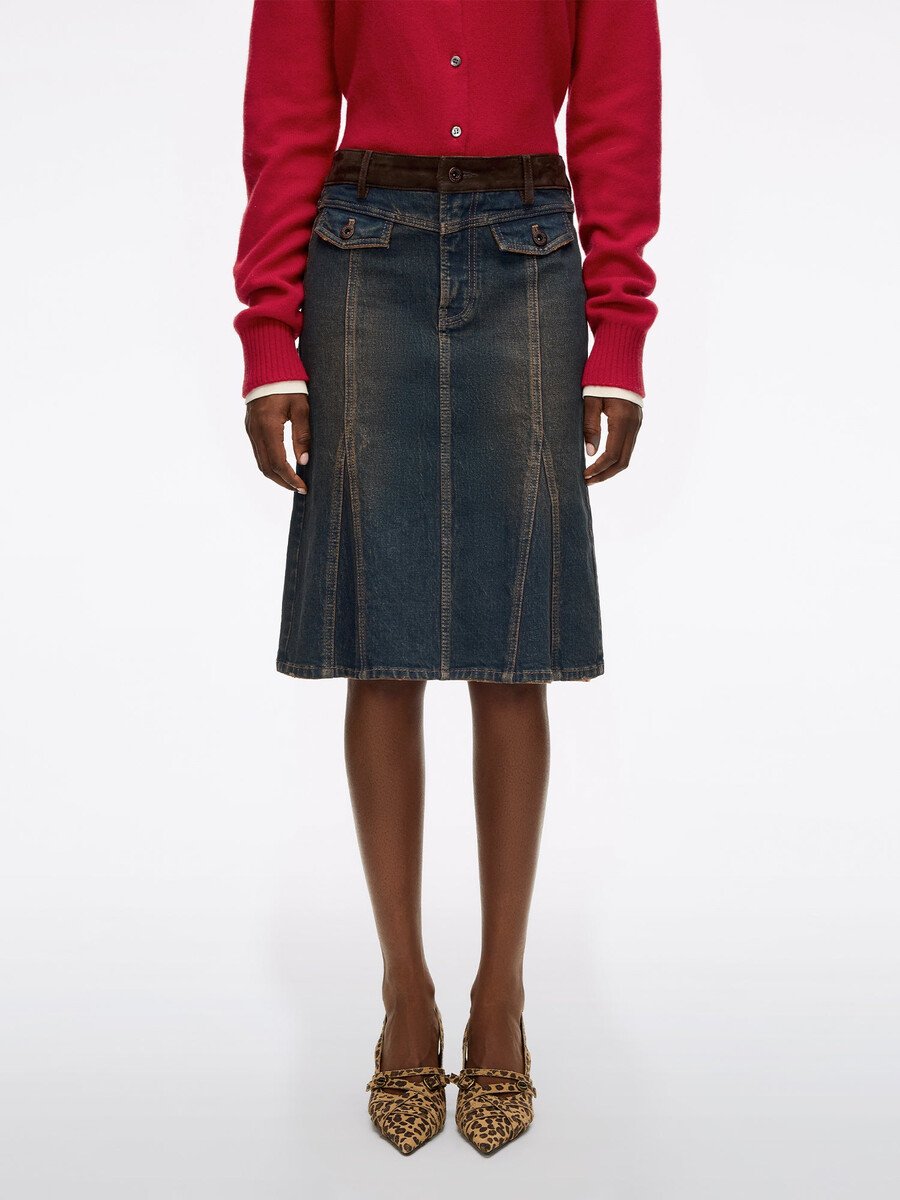 patchwork-jeansrock