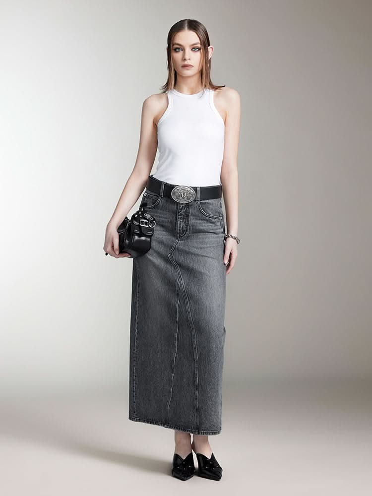 bedrucktes figurbetontes tanktop