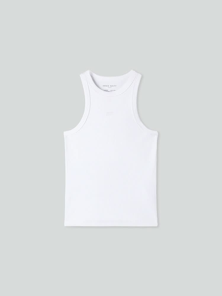bedrucktes figurbetontes tanktop