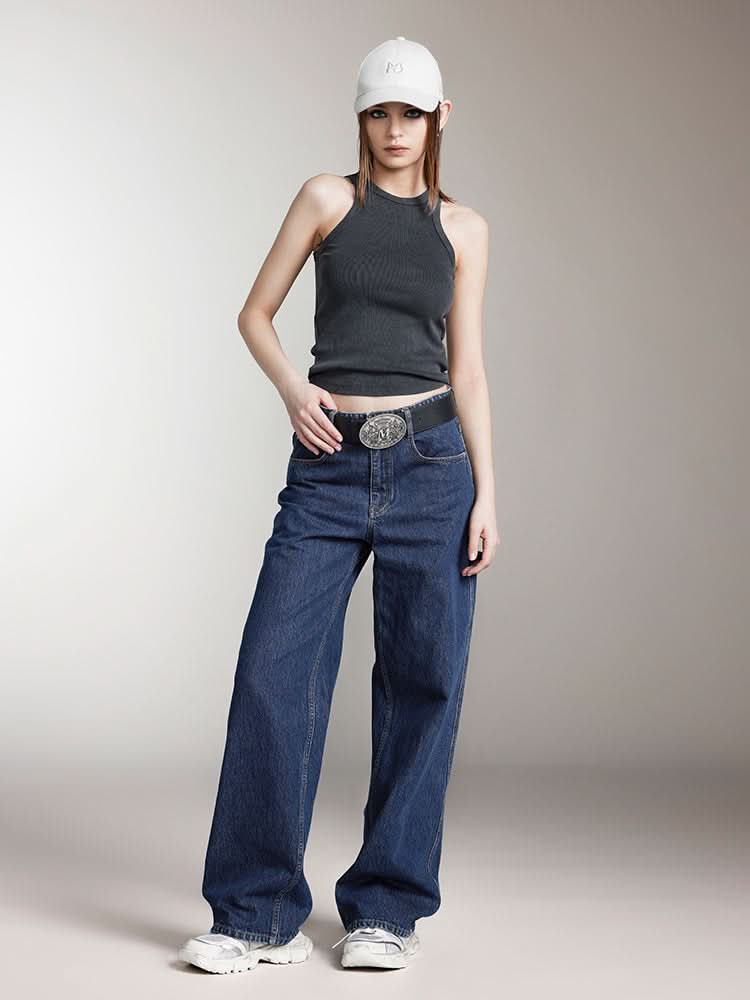 bedrucktes figurbetontes tanktop