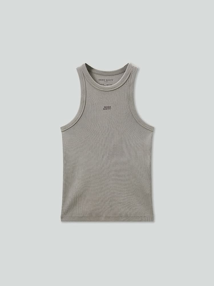 bedrucktes figurbetontes tanktop