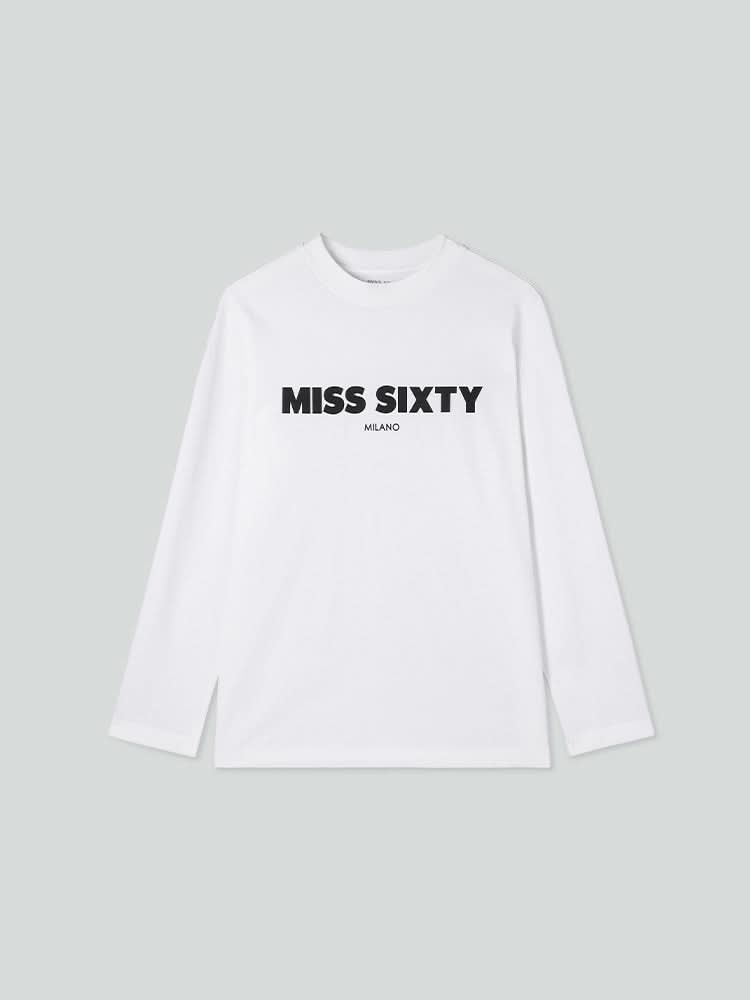 lässiges bedrucktes langarm-t-shirt