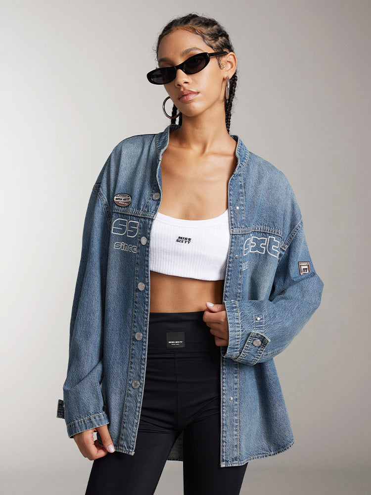 style denim shirt