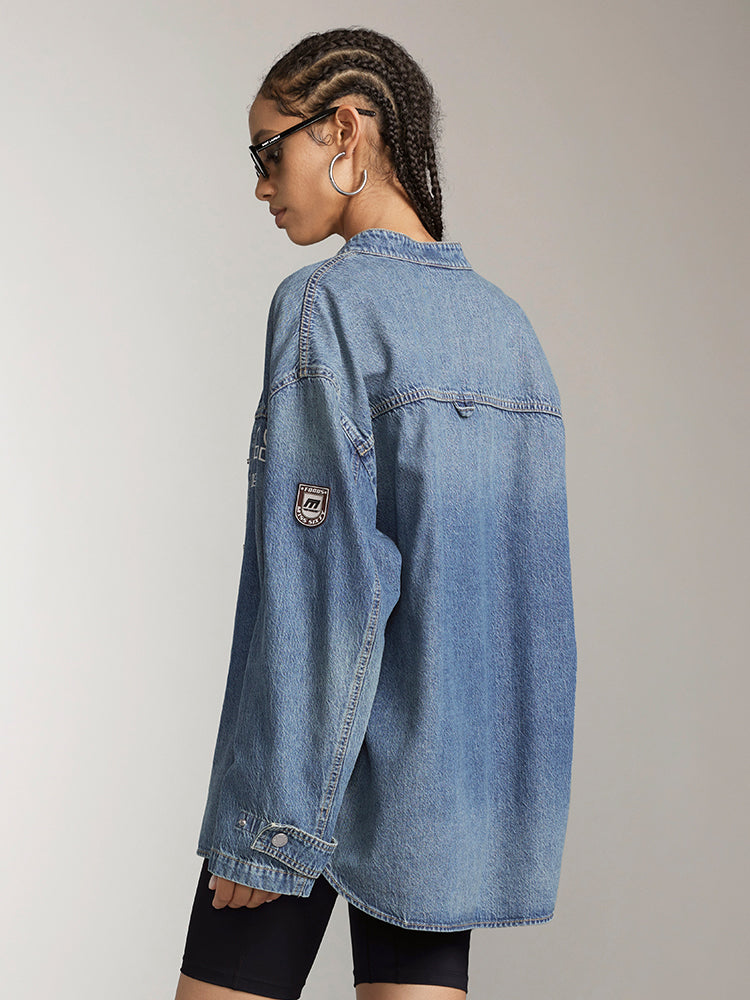 style denim shirt