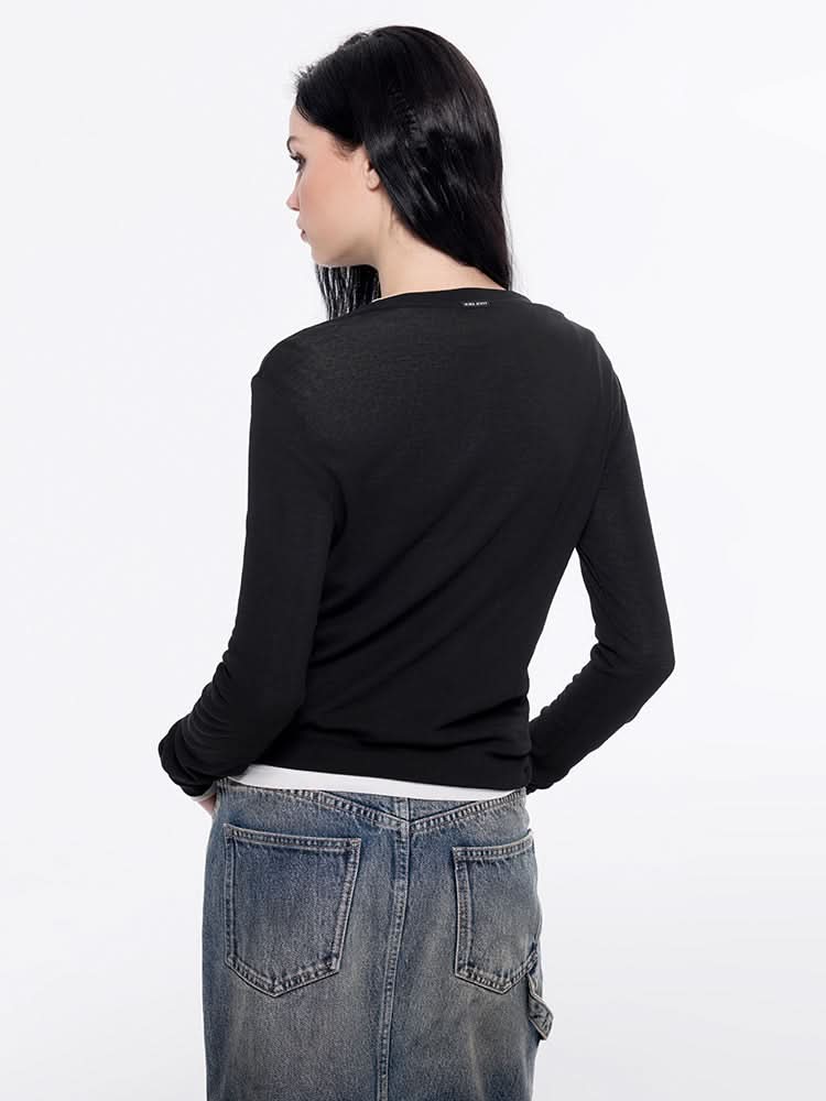 figurbetontes langarmshirt