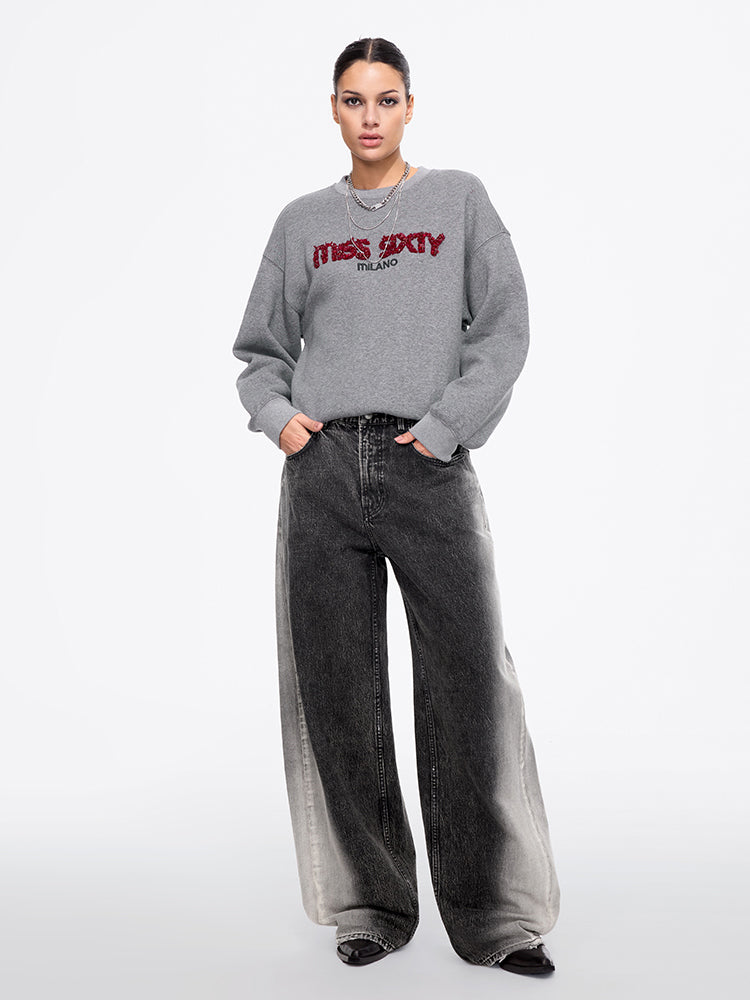perlenbesetzter pullover