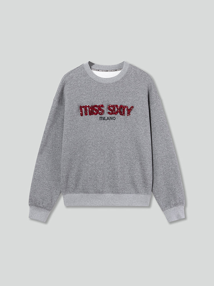 perlenbesetzter pullover