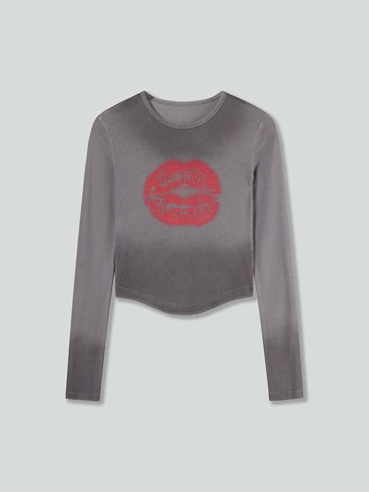 kurz geschnittenes t-shirt