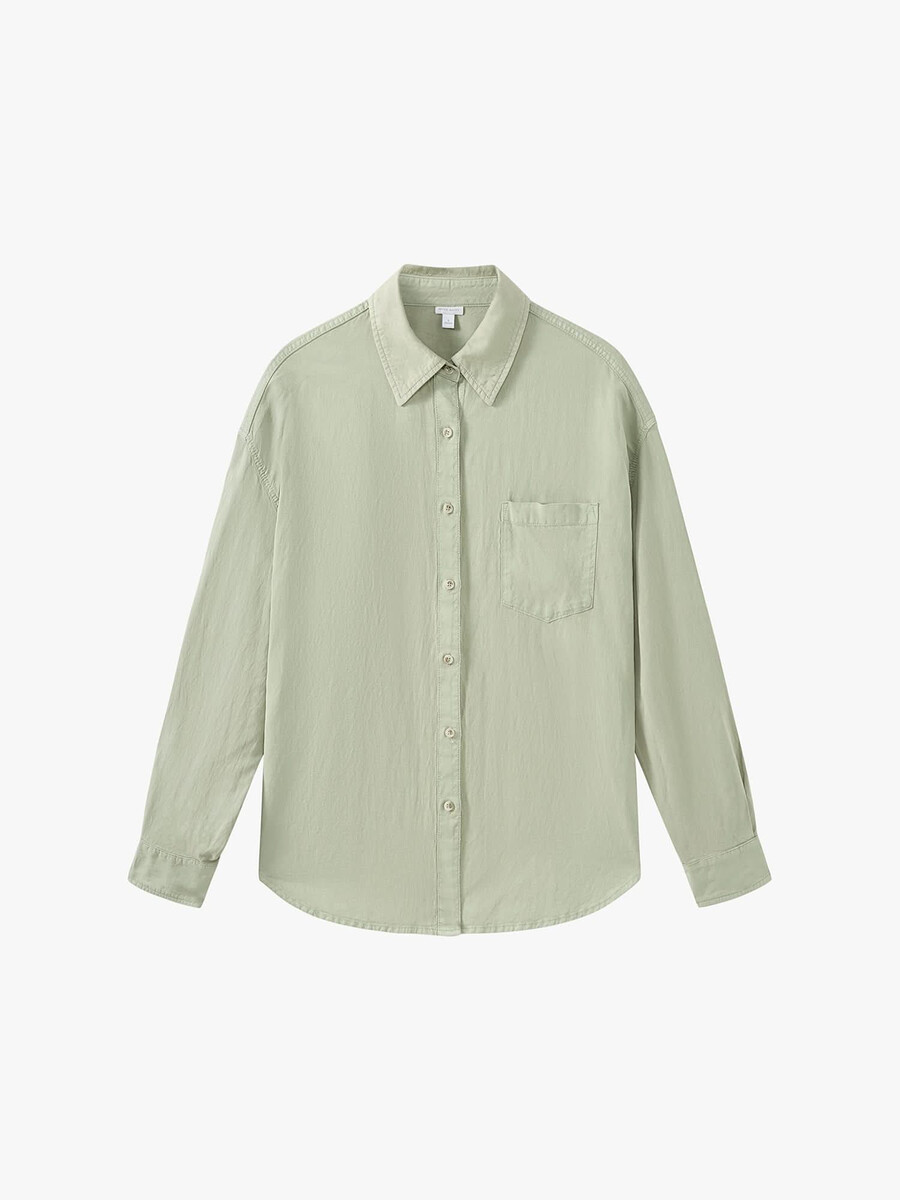einreihiges jeanshemd