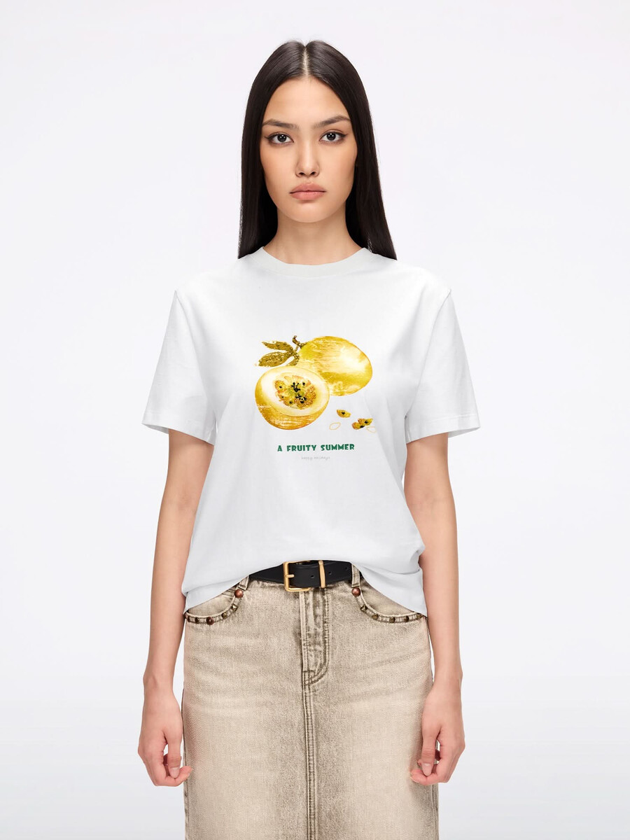 kurzarm-t-shirt mit perlenbesatz