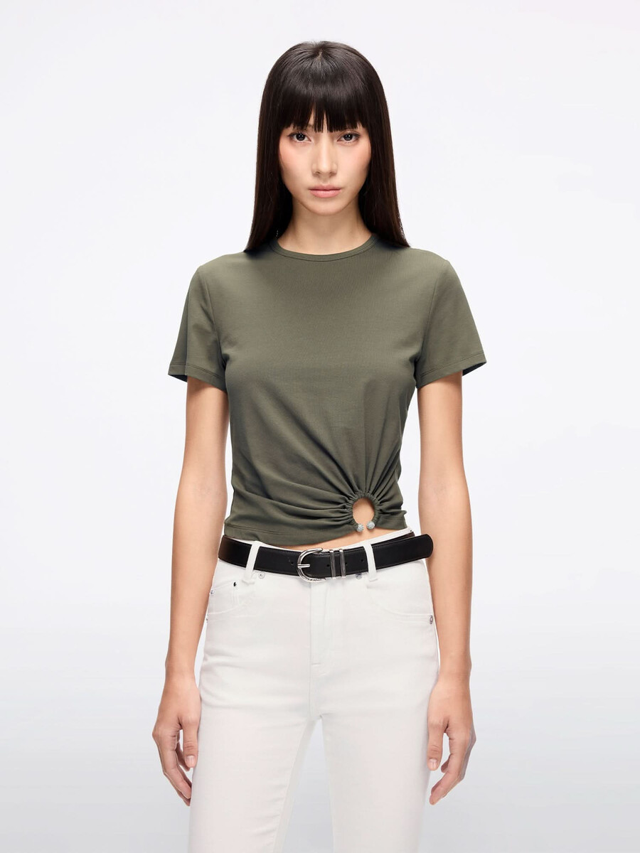 kurzarm-t-shirt mit rundhalsausschnitt