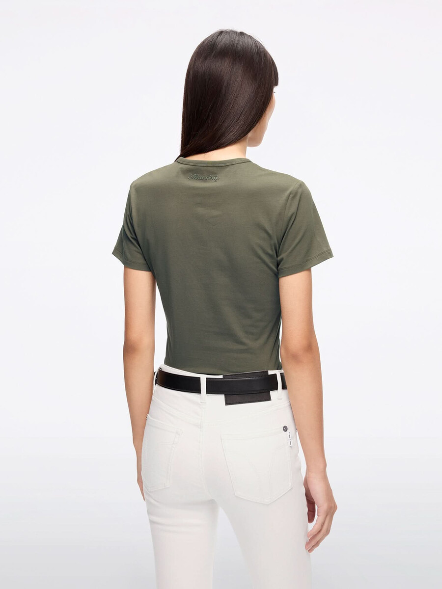 kurzarm-t-shirt mit rundhalsausschnitt