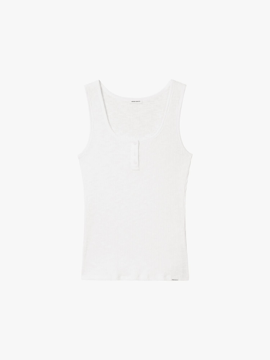 Ärmelloses henley-t-shirt
