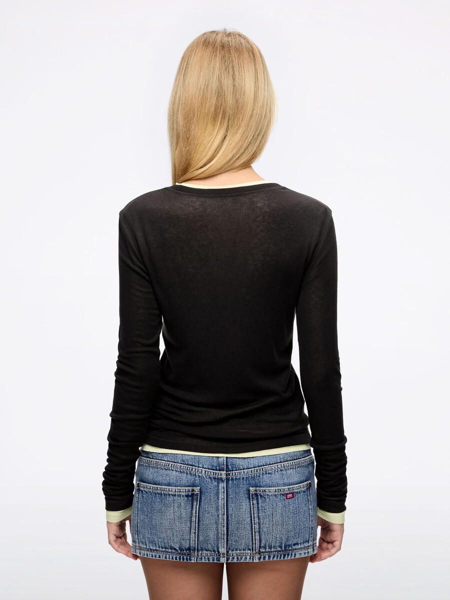 t-shirt mit lagenlook