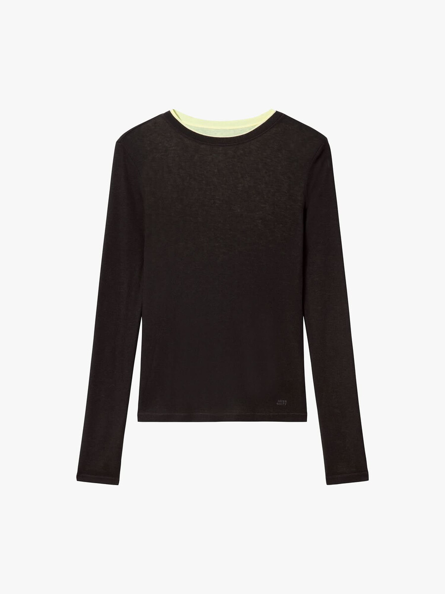 t-shirt mit lagenlook