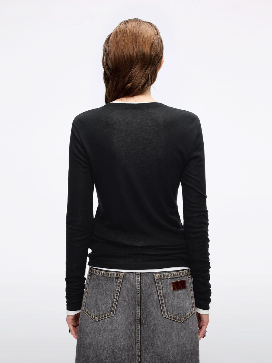 t-shirt mit lagenlook