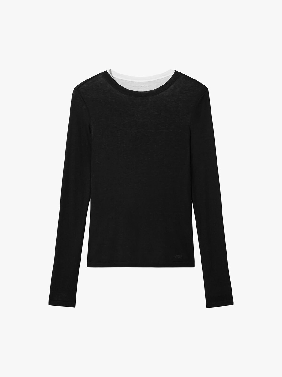 t-shirt mit lagenlook