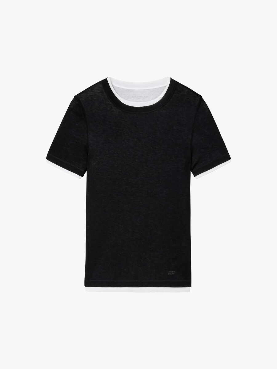 t-shirt mit lagenlook