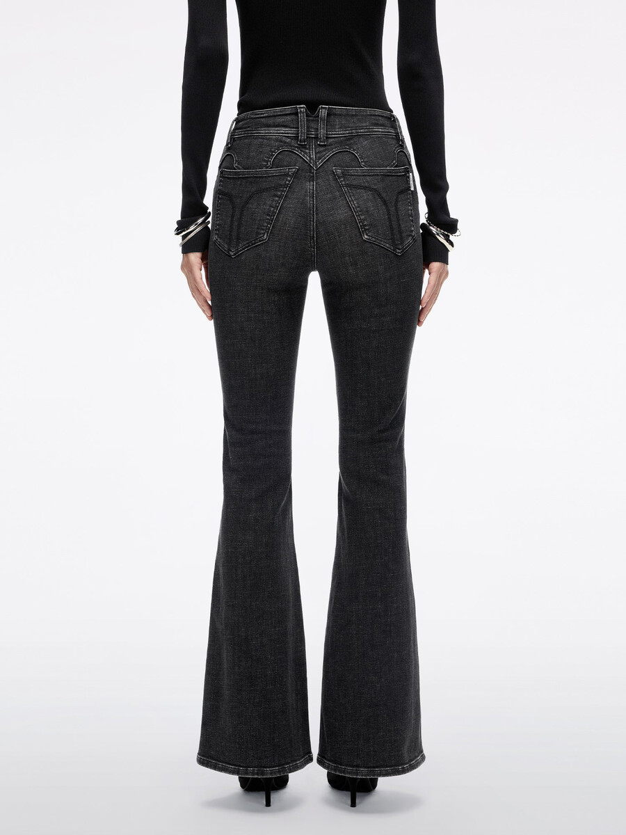 slim-fit schlagjeans - bella