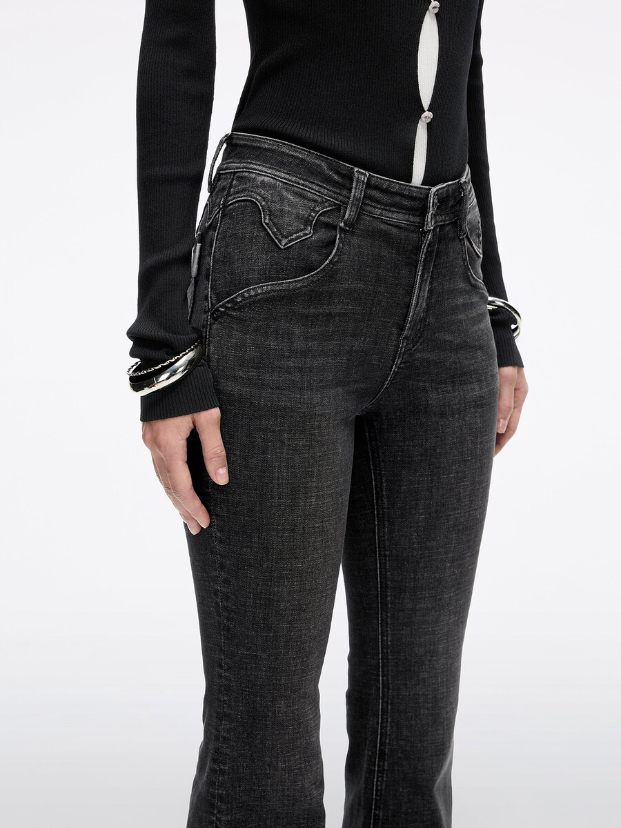 slim-fit schlagjeans - bella
