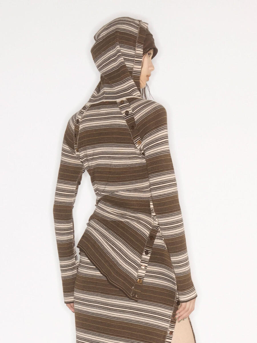 gestreifter strickpullover