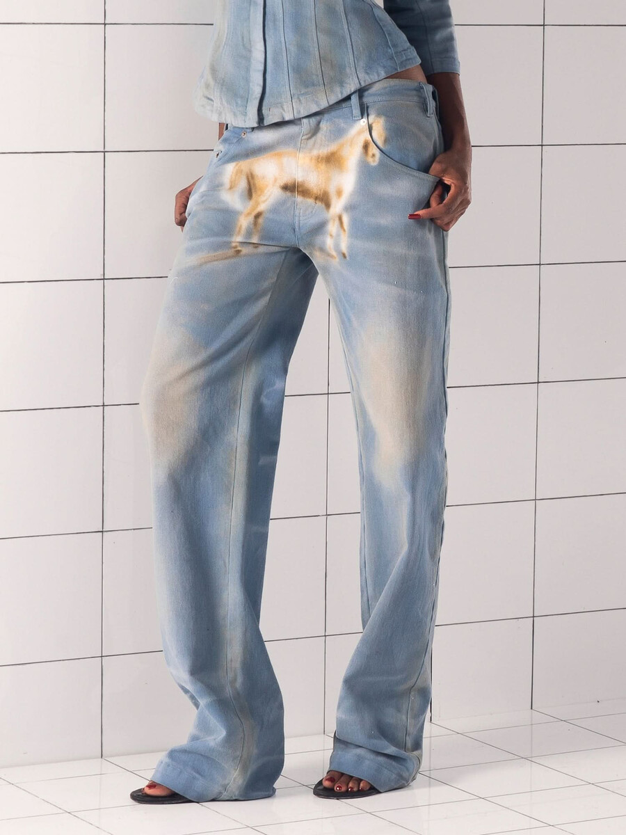 air spray straight leg jeans