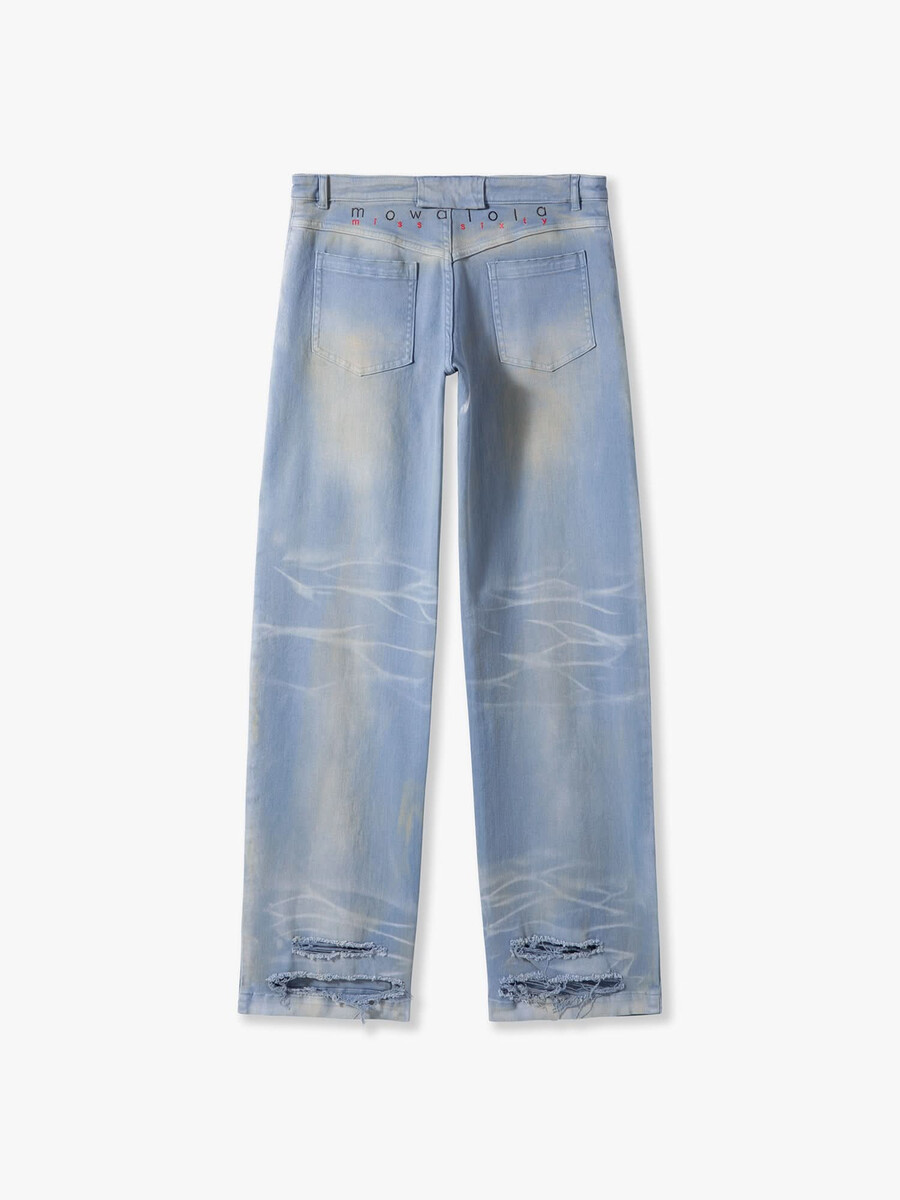 air spray straight leg jeans