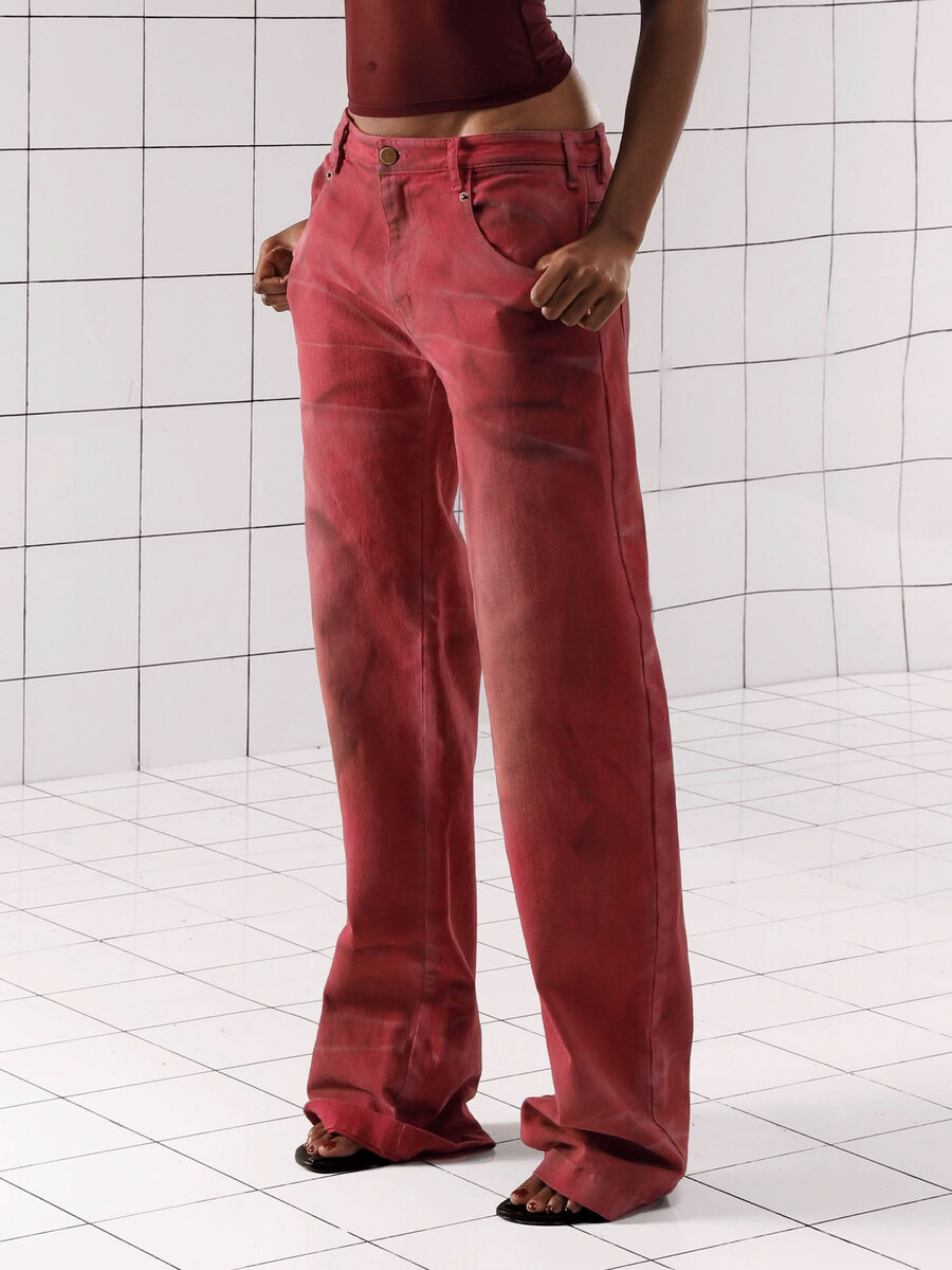 air spray straight leg jeans