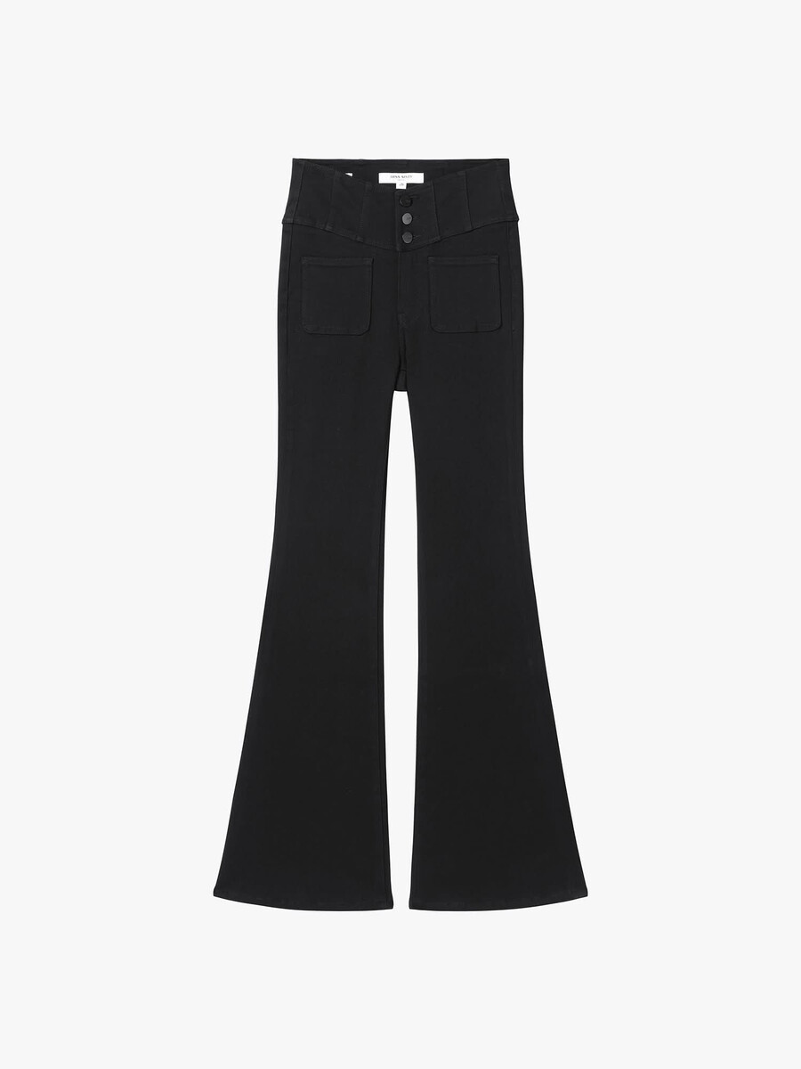 hochtaillierte schlagjeans – glenda plus 5