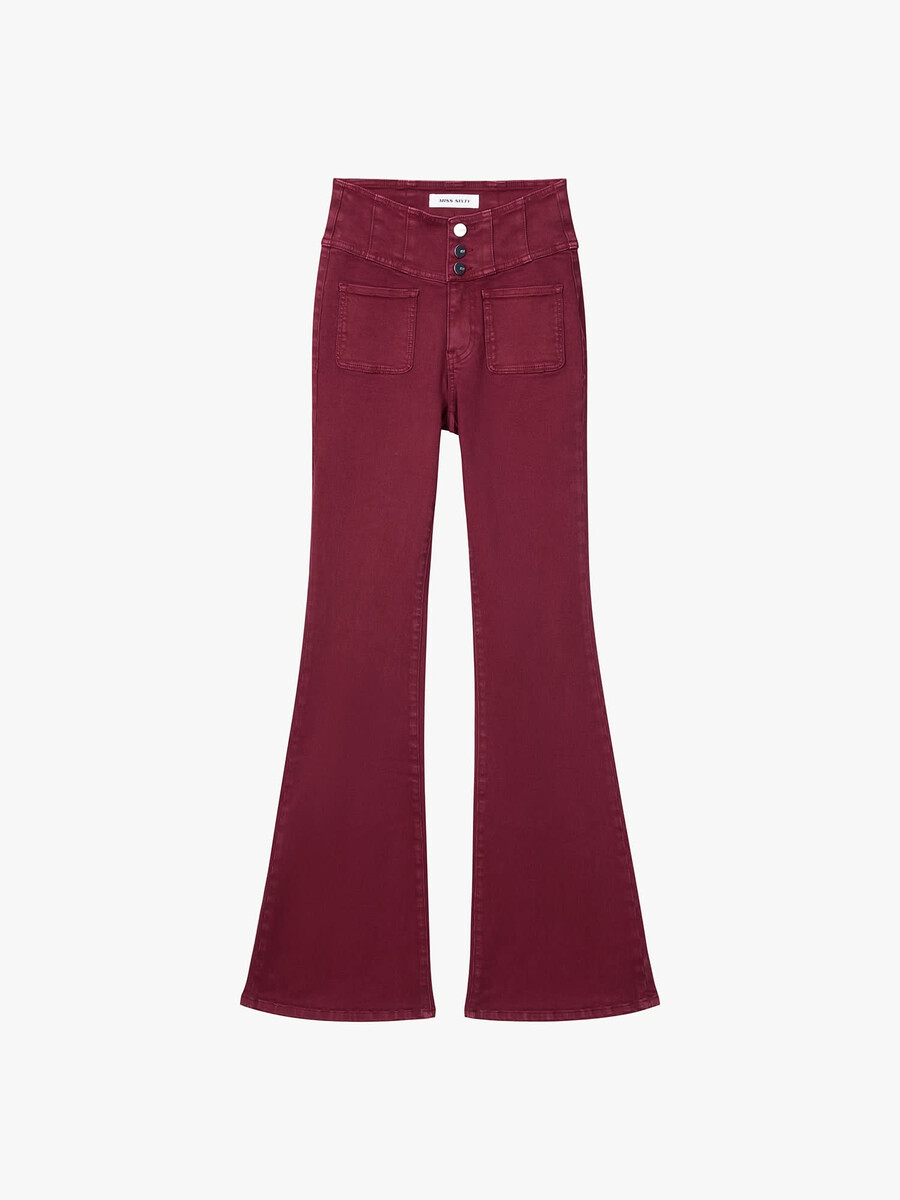 hochtaillierte schlagjeans – glenda plus 5