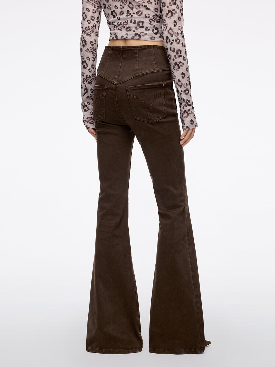 hochtaillierte schlagjeans – glenda plus 5